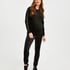 Velvet Shimmer maternity jogging bottoms, Black