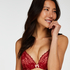 Theresa Padded Underwired Push-Up Bra, Red