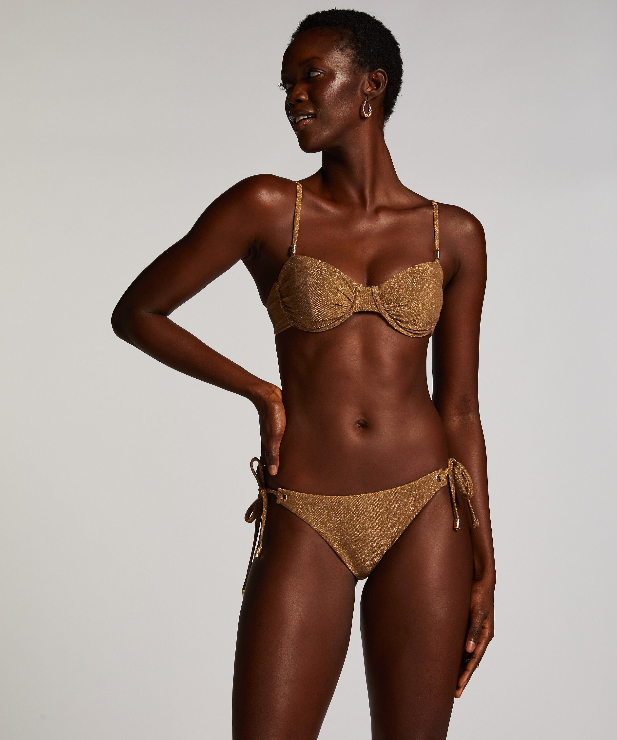 Goldie Shimmer Bikini Top
