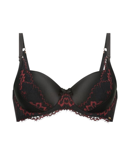 Silke Padded Underwired Bra, Black