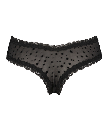 V-shape Mesh Brazilian, Black