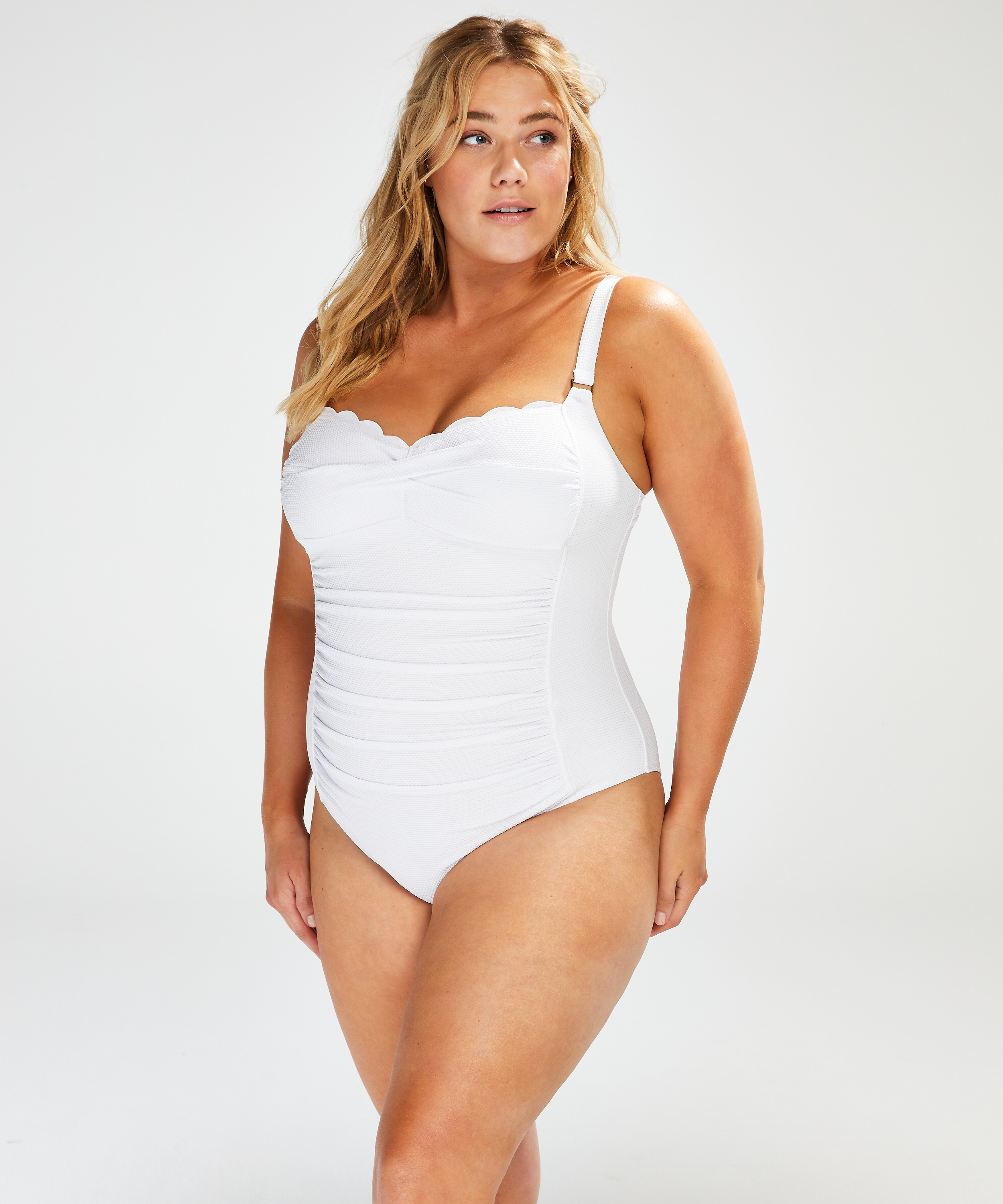 Scallop Dreams Ocean Swimsuit, White, main