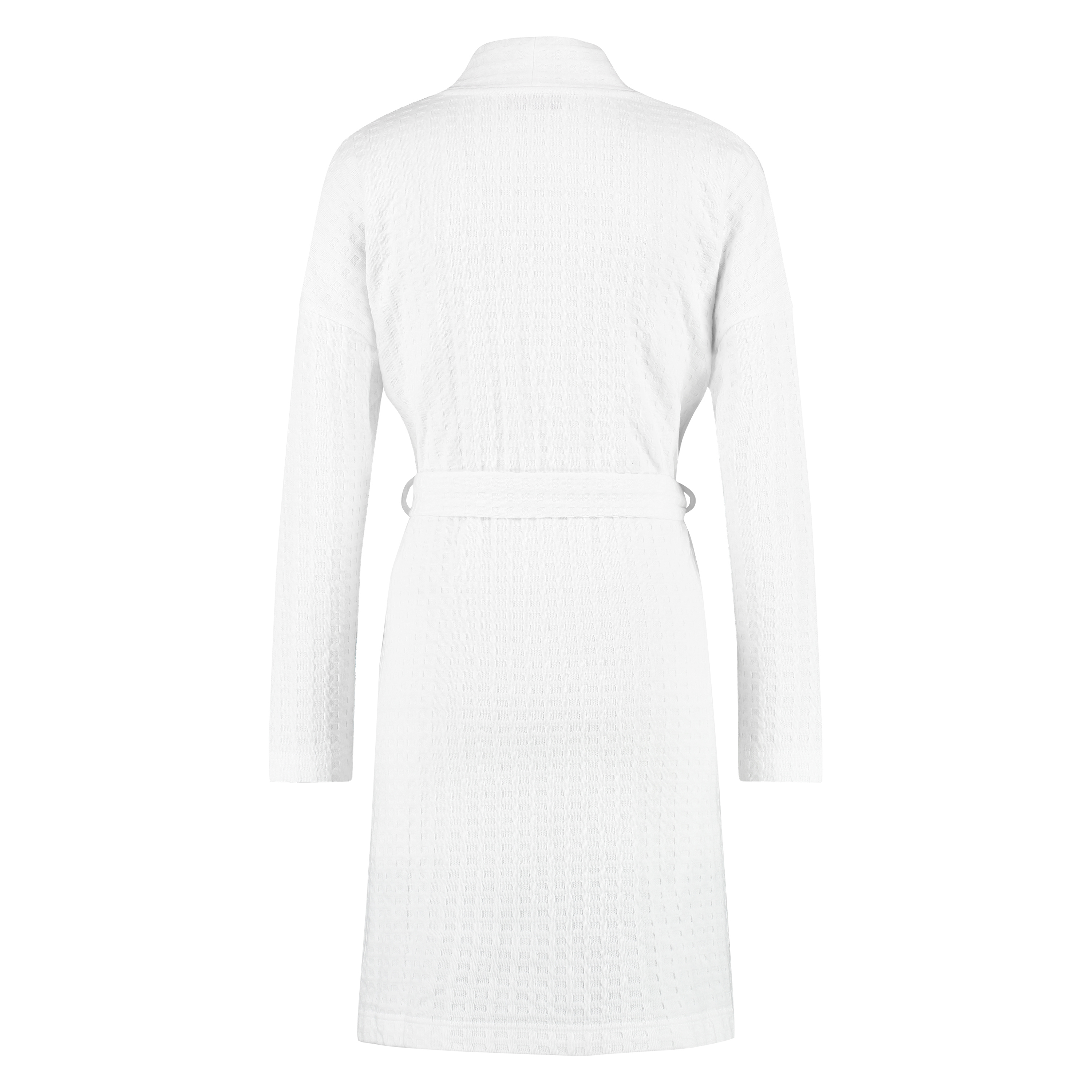 Waffle Bathrobe, White, main