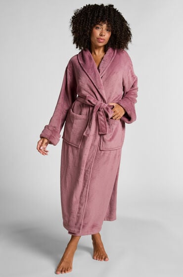 Image of Hunkemöller Soft Fleece Bathrobe Purple