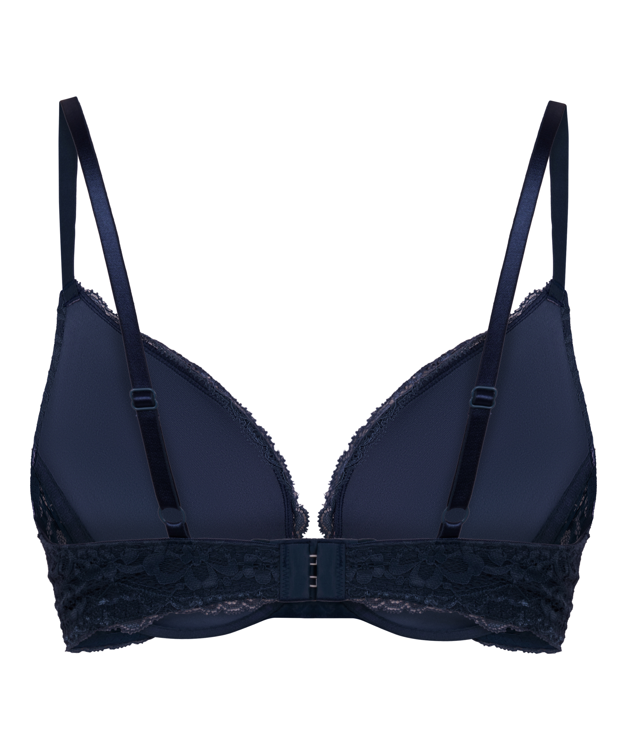 Marine Padded Underwired Push-Up Bra, Blue, main
