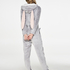 Novelty Fleece Onesie, Grey