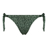 Tonal Leo Brazilian bikini bottoms, Green