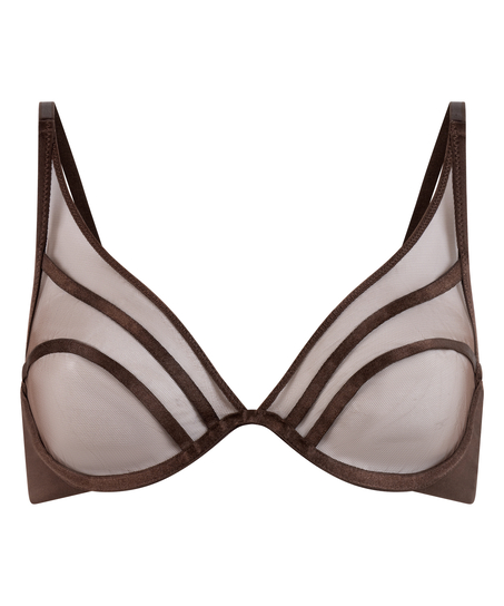Rianne Non-Padded Underwired Bra, Brown