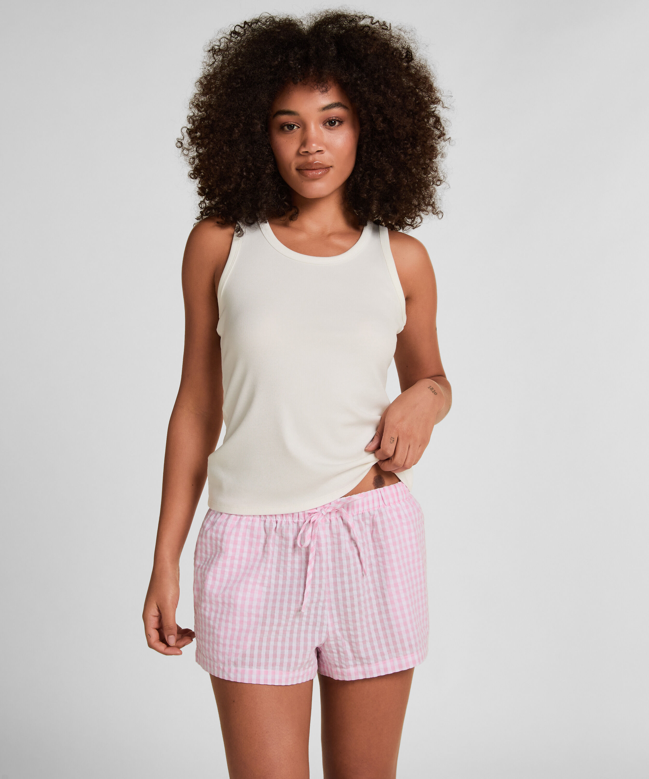 Seersucker Short, Pink