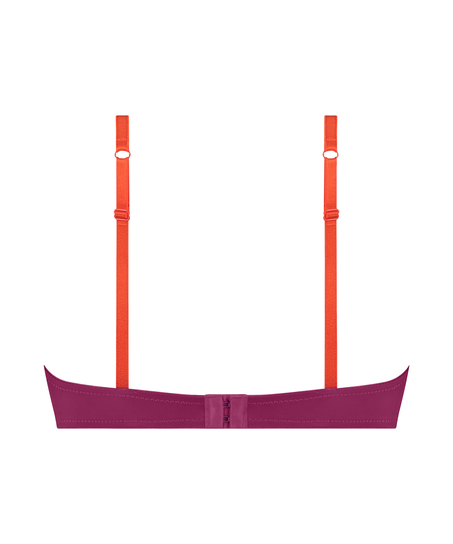 Lace & Shine Padded Underwired Bra, Pink