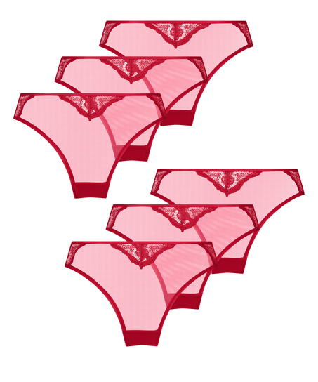 6-Pack Brasilian, Red