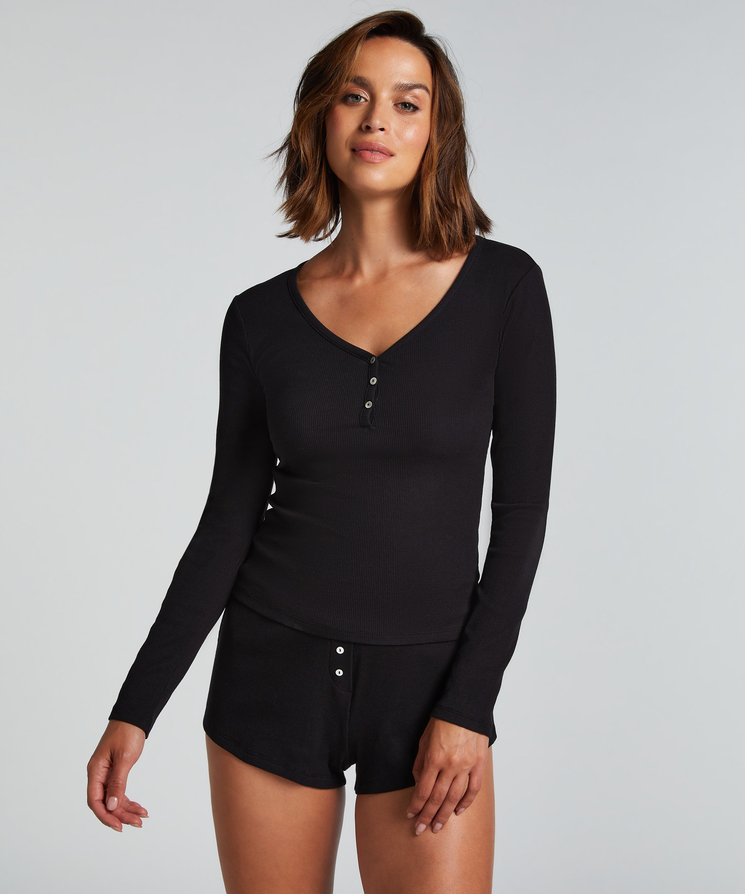 Pajama Set, Black, main