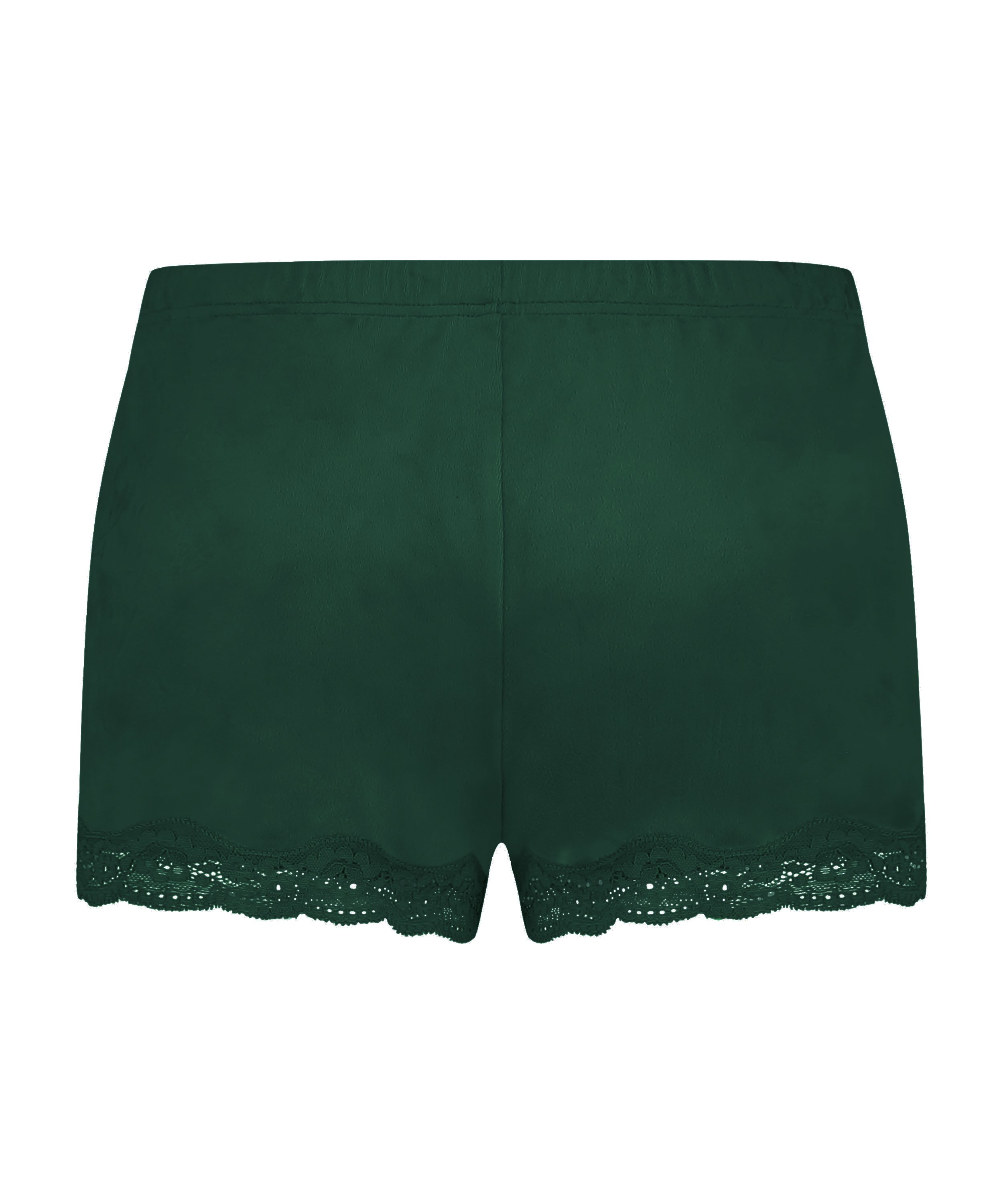 Velvet lace shorts, Green, main