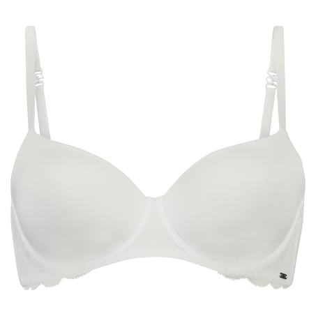 Angie Padded Underwired Bra, White