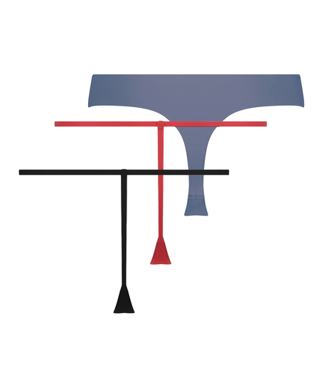 3-Pack Invisible Thong, Grey