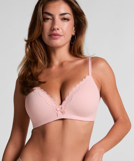 Lola Padded Non-Wired Bra, Pink