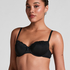 Secret Lace Padded Underwired Bra, Black
