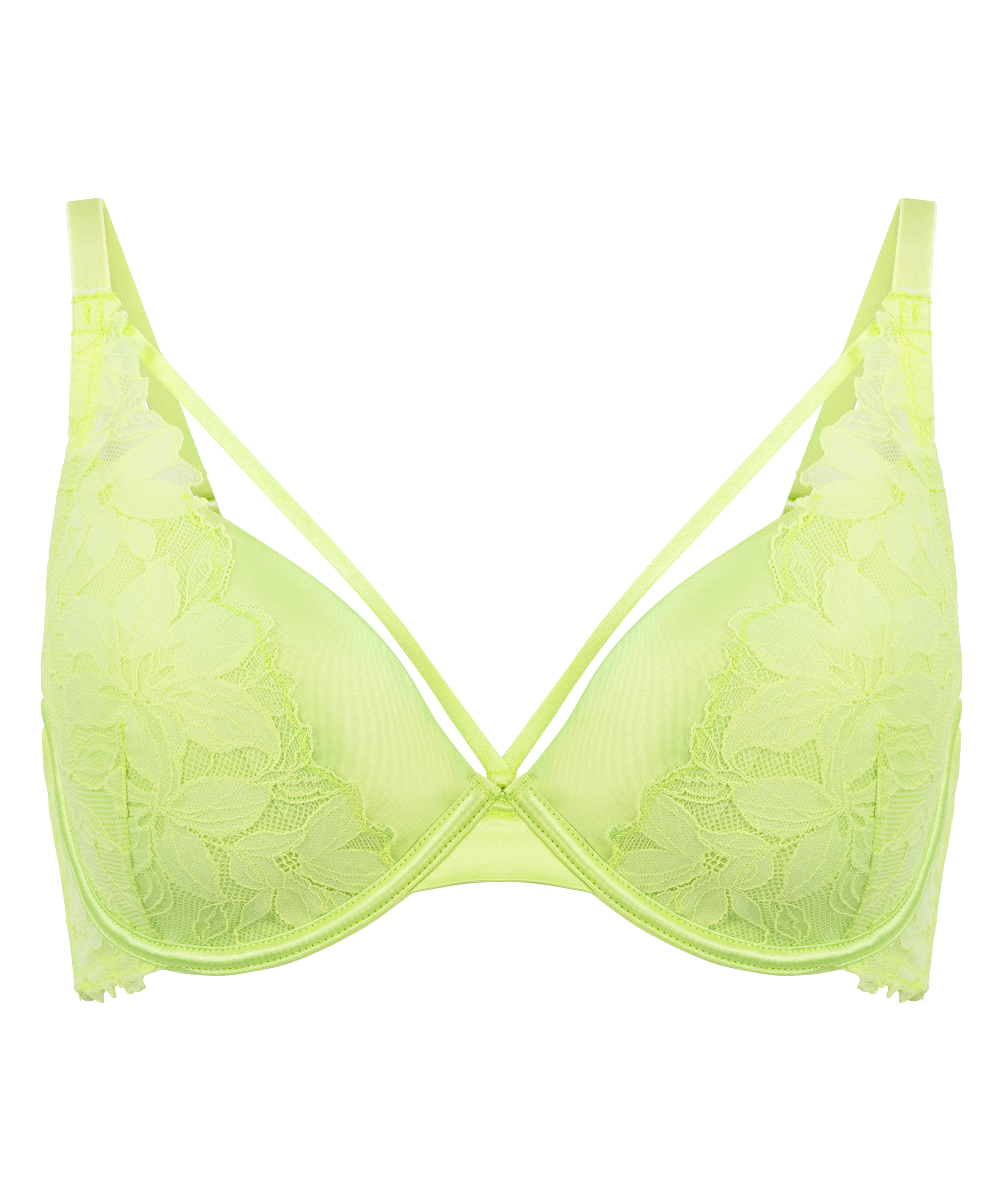 Ingrid Padded Underwired Bra, Green, main
