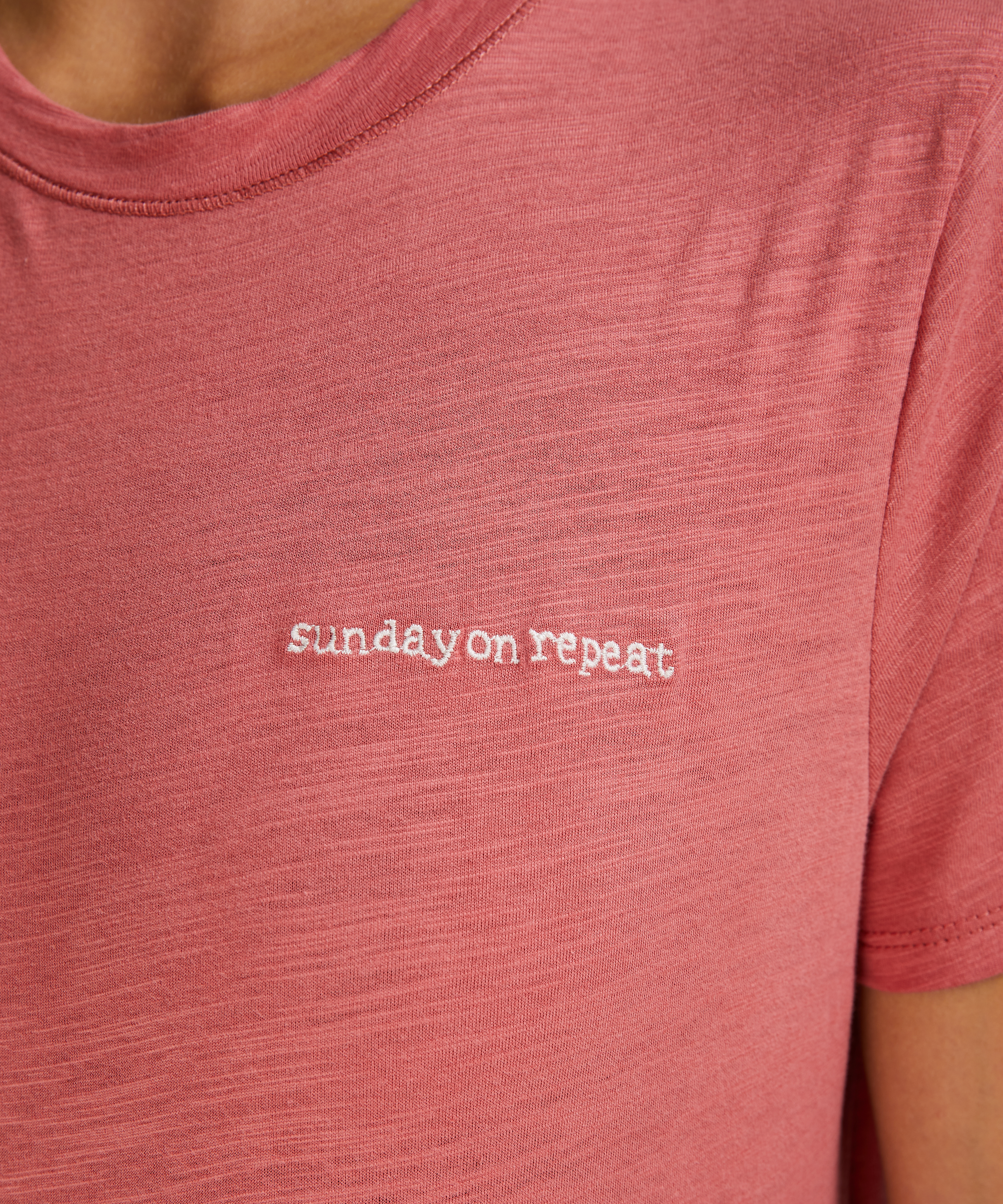 Short-Sleeved Pyjama Top, Pink, main