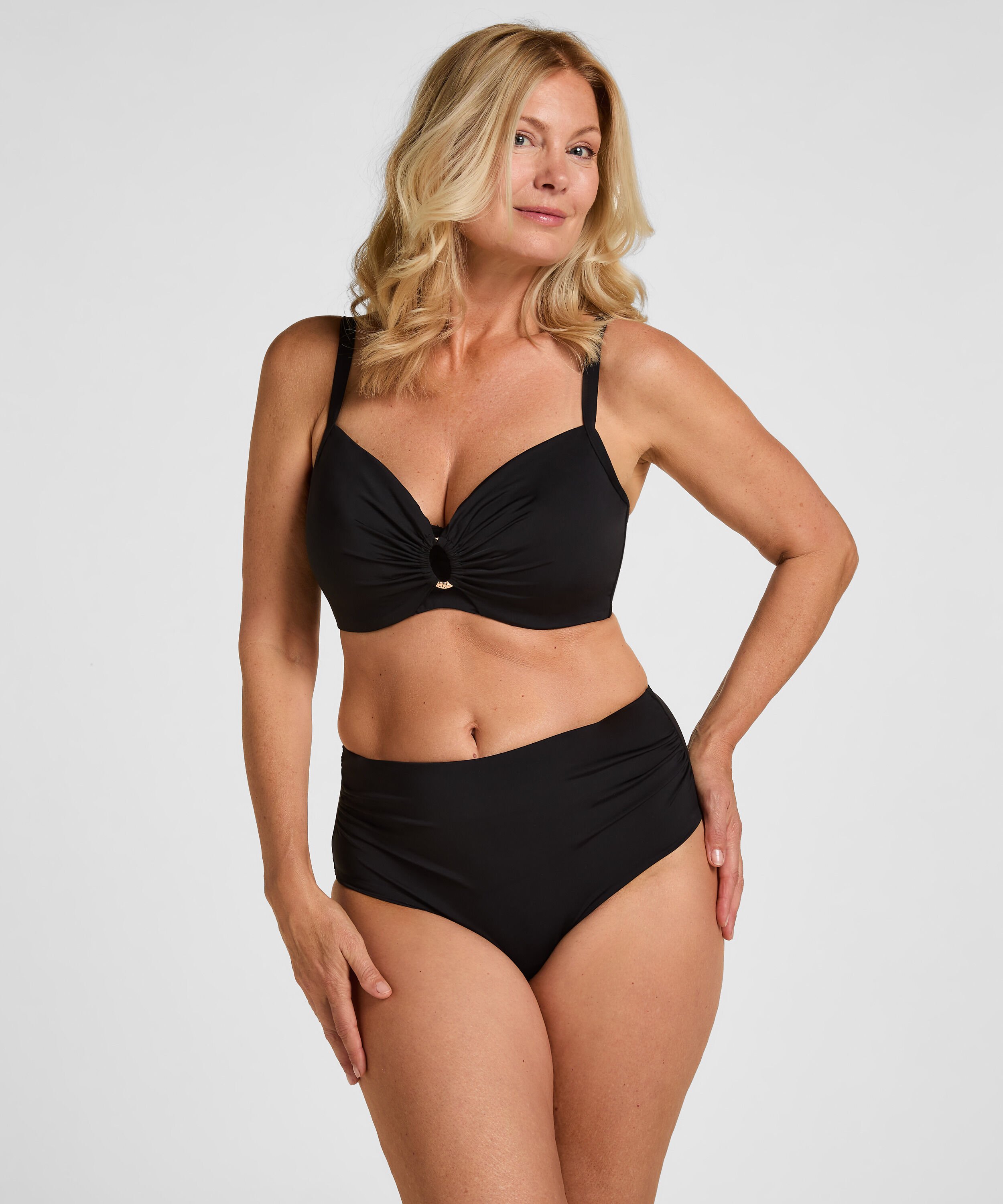 High-Waisted Shaping Bikini Bottom Luxe