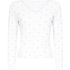 Pointelle Pyjama Top, Blue