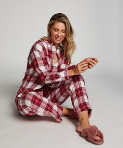 Flannel Pyjama Pants, Pink