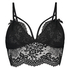 Donatella Longline Bralette, Black