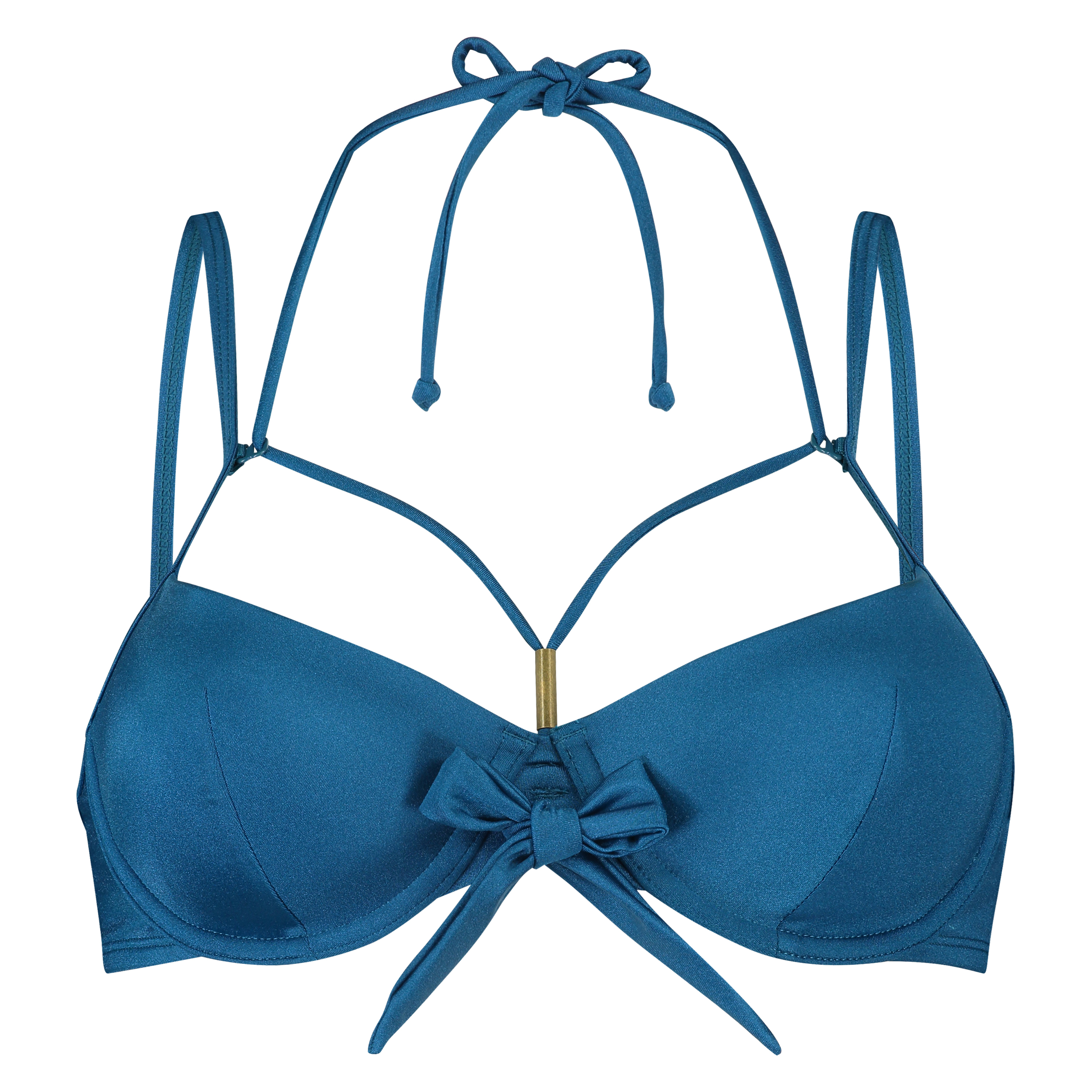 Sunset Dream Padded Underwired Bikini Top, Blue, main