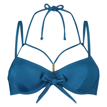 Sunset Dream Padded Underwired Bikini Top, Blue