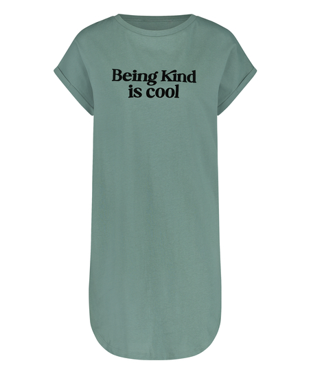 Round Neck Nightshirt, Green