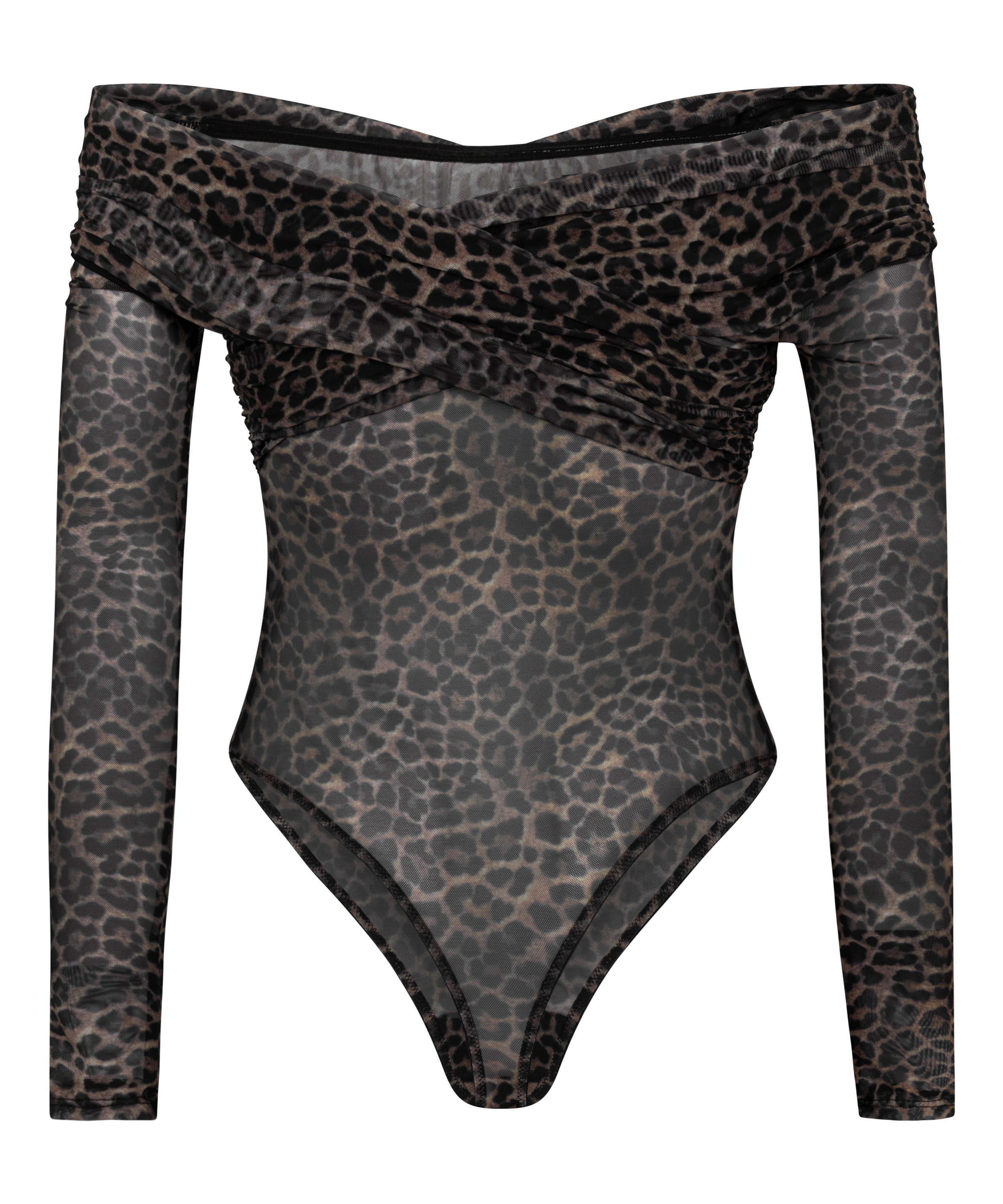 Keisha Leopard Body, Black, main