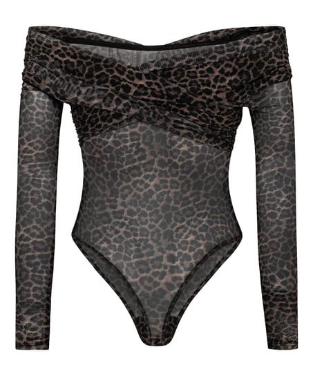 Keisha Leopard Body, Black