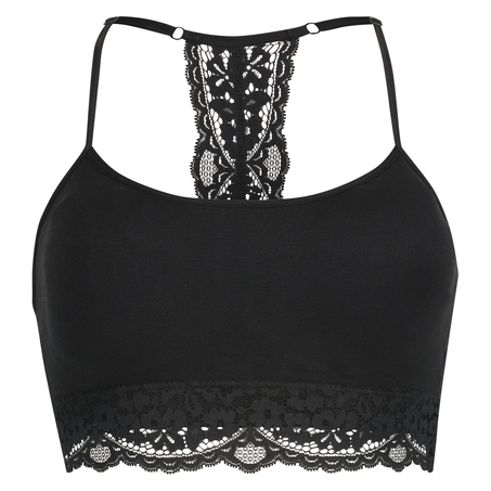 Marine seamless bralette, Black