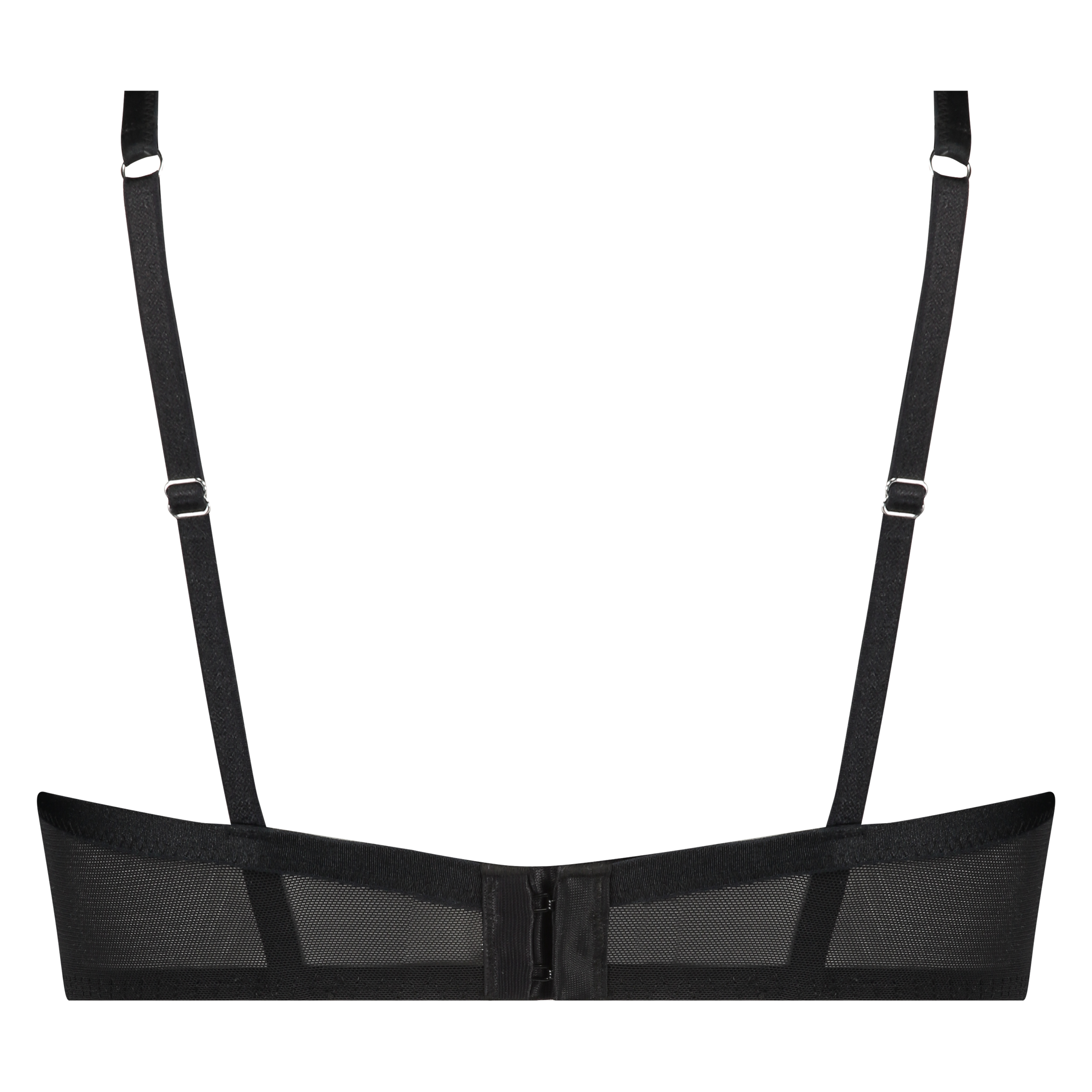 Cardi Padded Half-cup Underwired Bra, Black, main