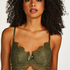 Marilee Padded Underwired Longline Bra, Green