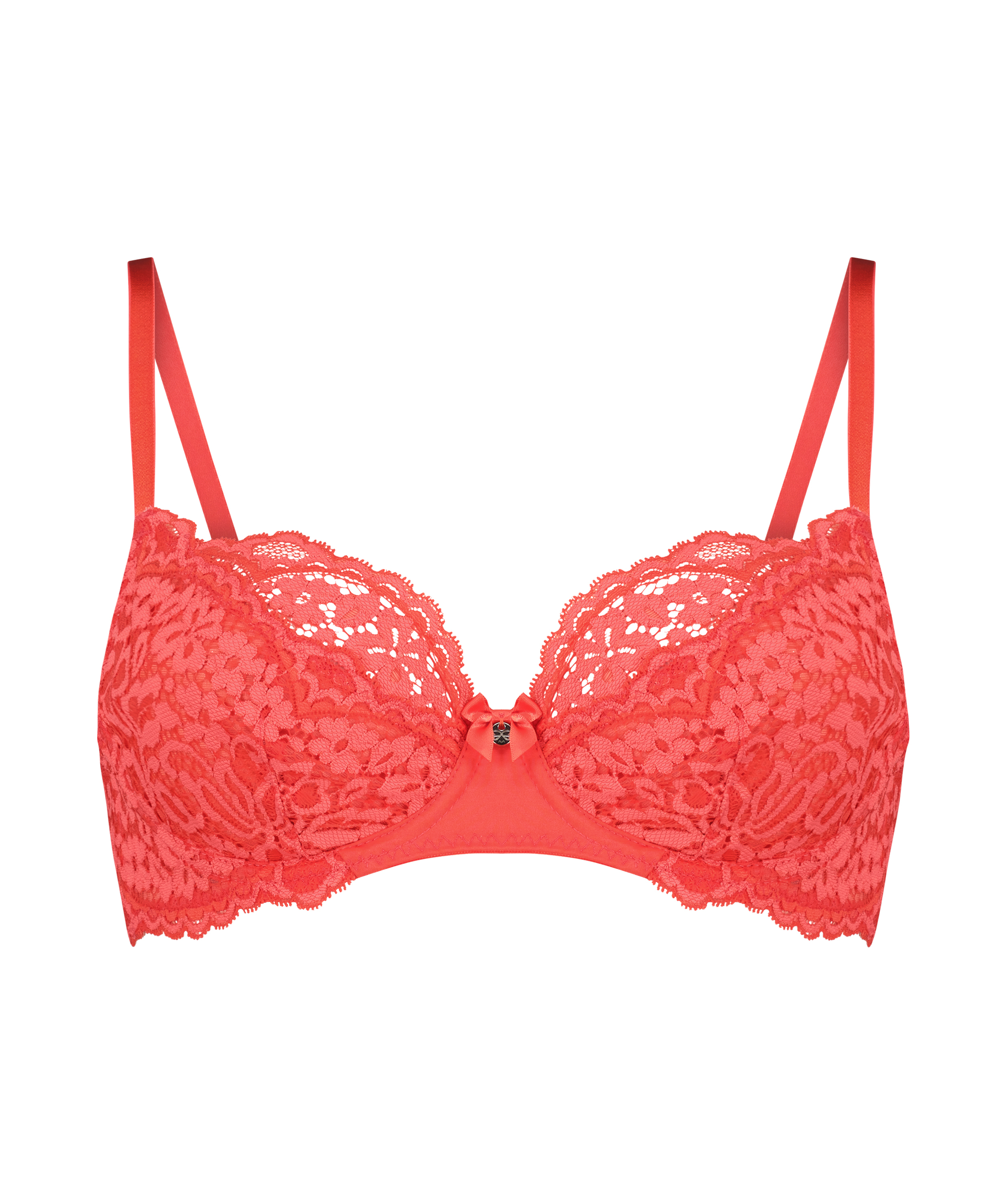 Rose Non-Padded Underwired Bra, Red, main
