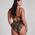 Luxe Animalia Shaping Bathingsuit, Brown