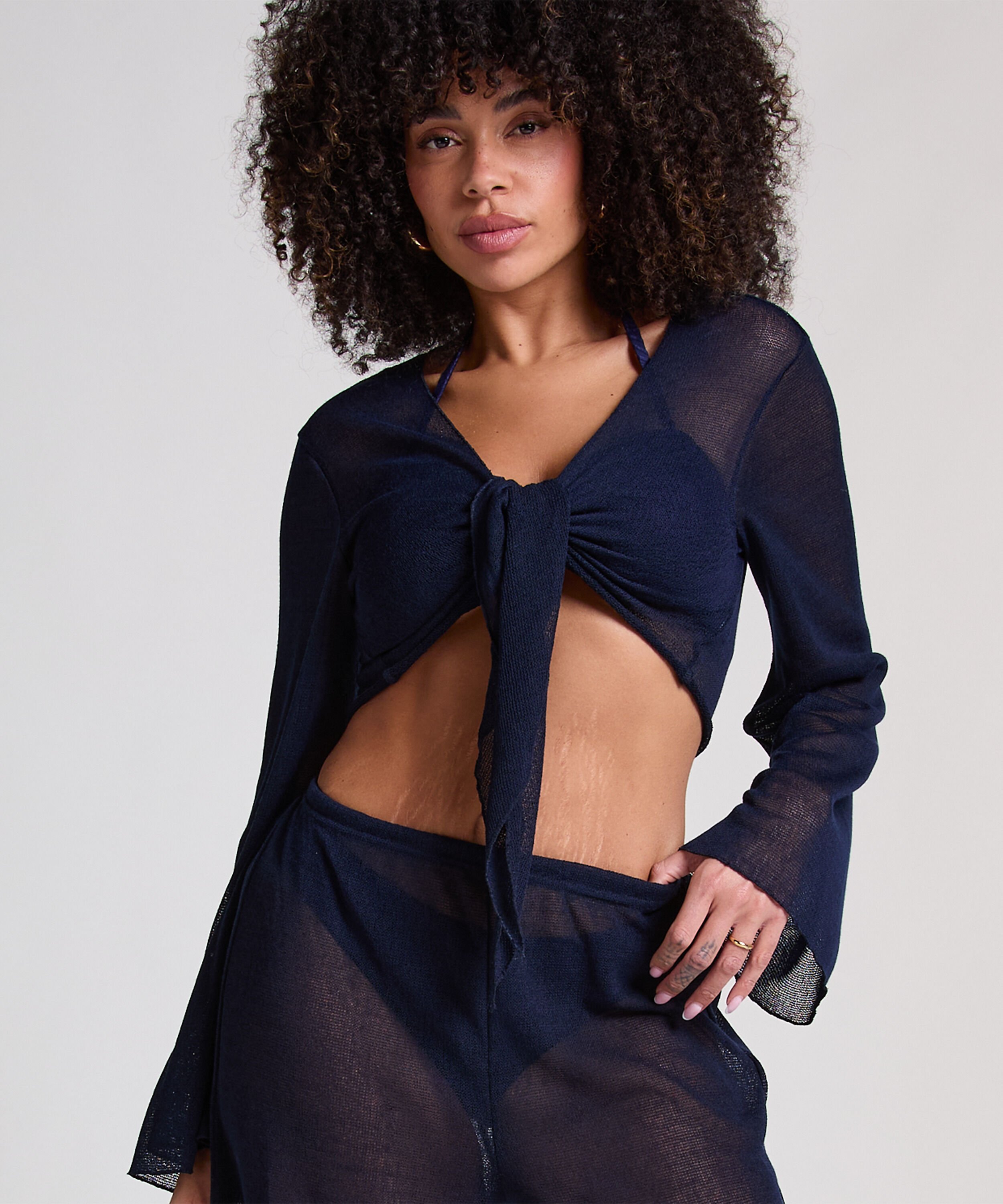 Beach Knit Top, Blue