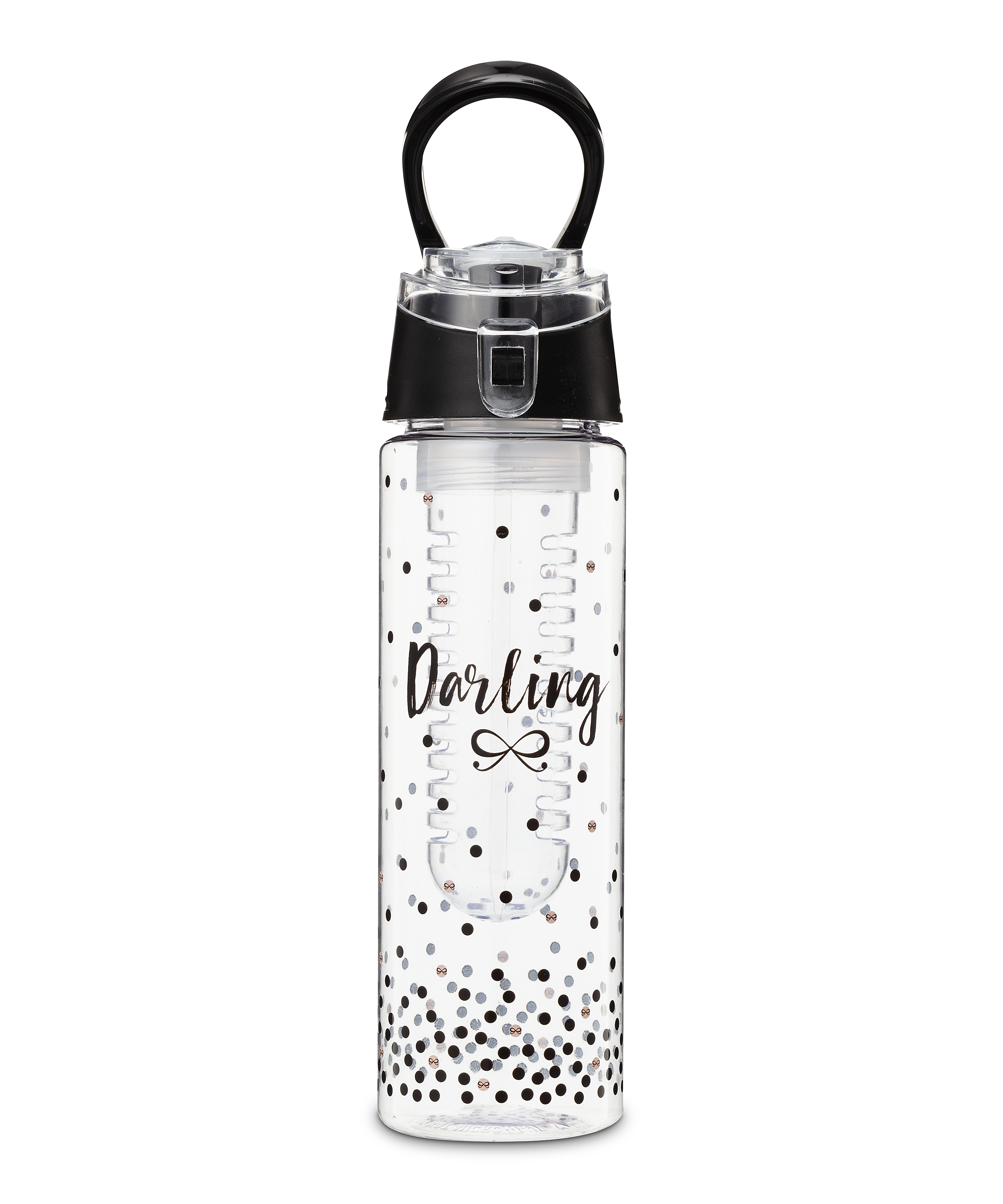 Branded Water bottle, Black, main