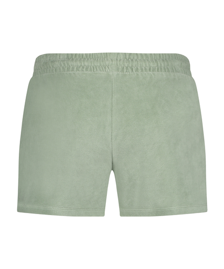 Velvet Pocket shorts, Green