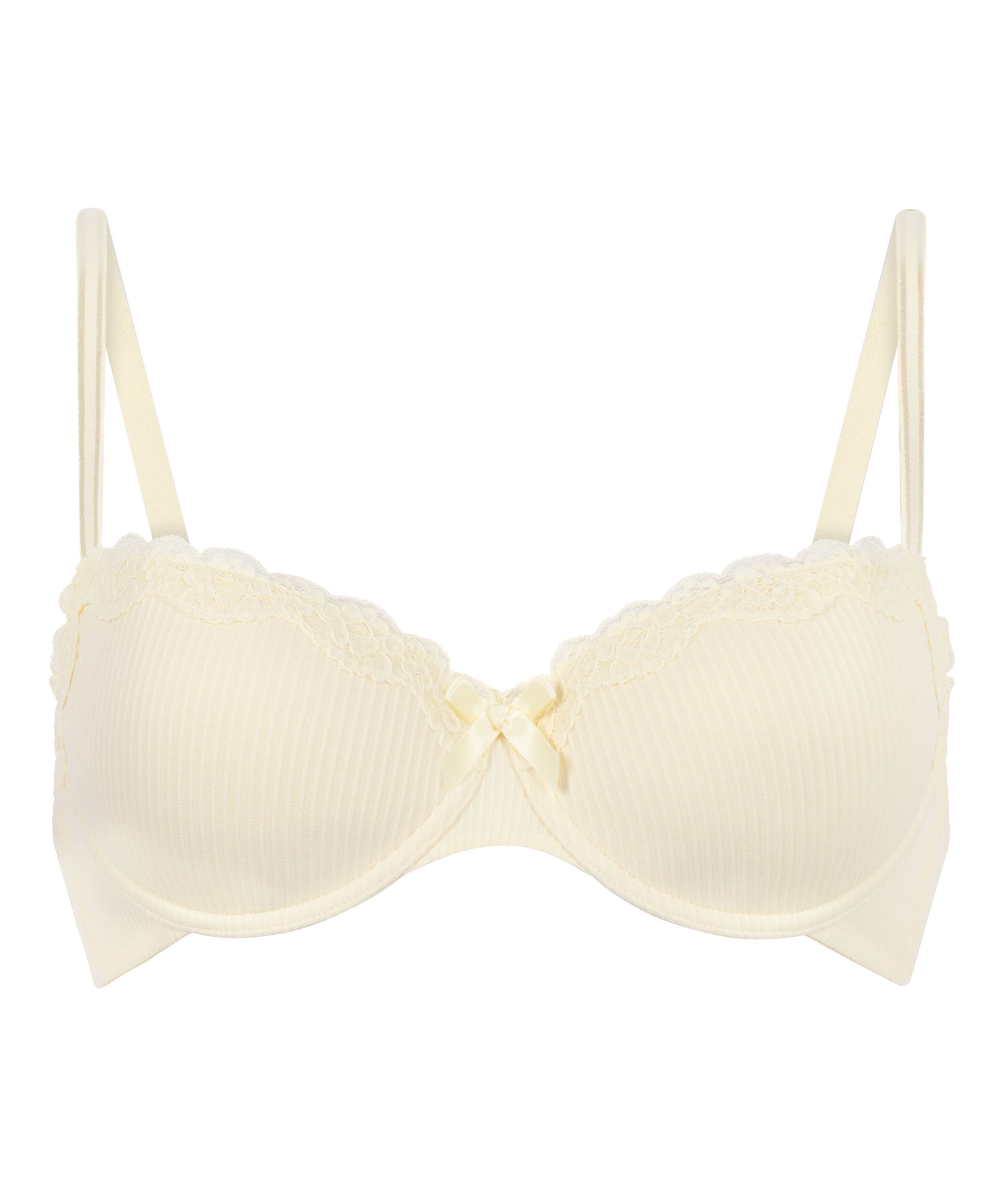Lola Padded Underwired Bra, Yellow, main