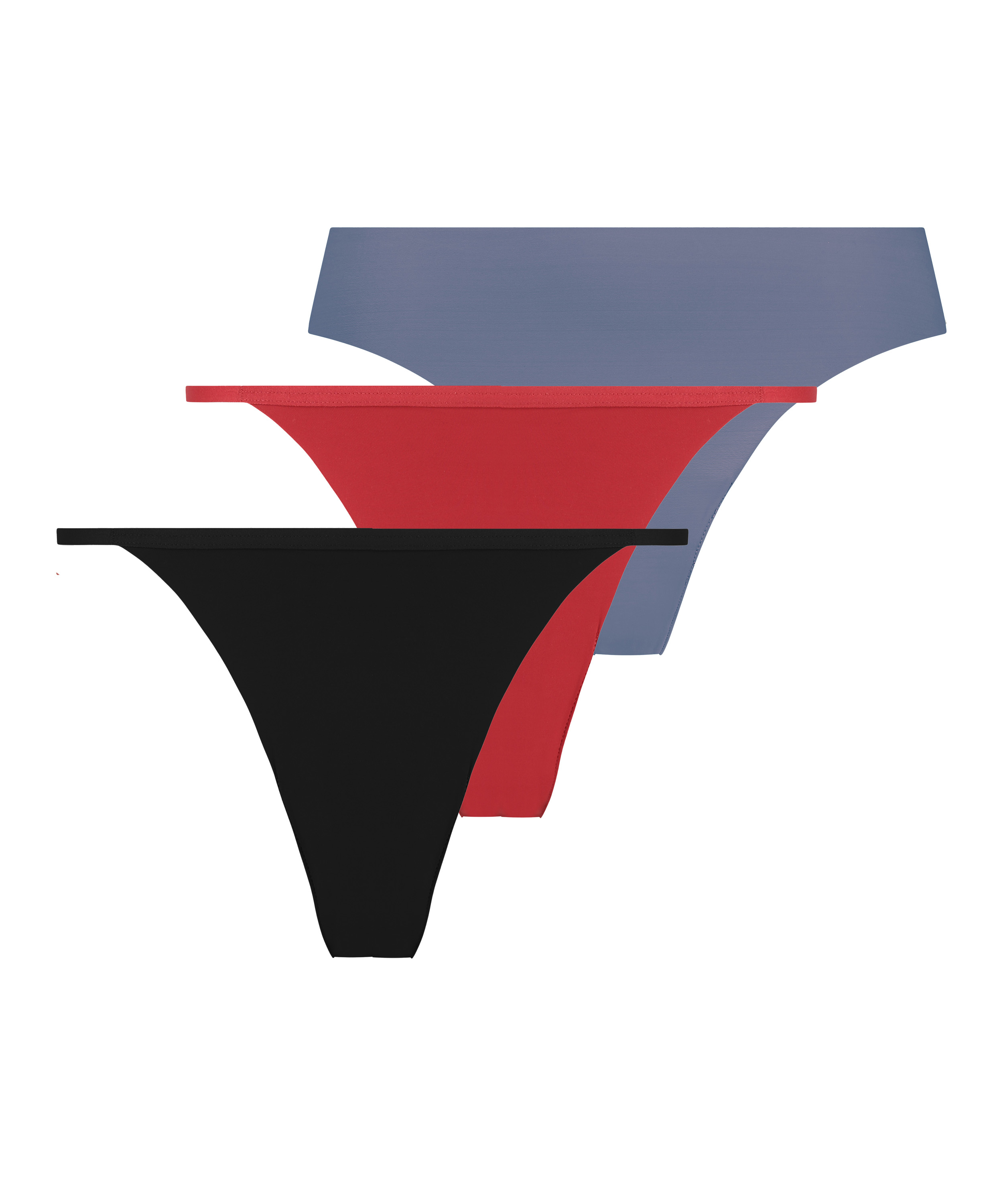 3-Pack Invisible Thong, Grey, main