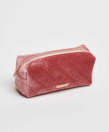 Velvet Make-Up Bag, Pink