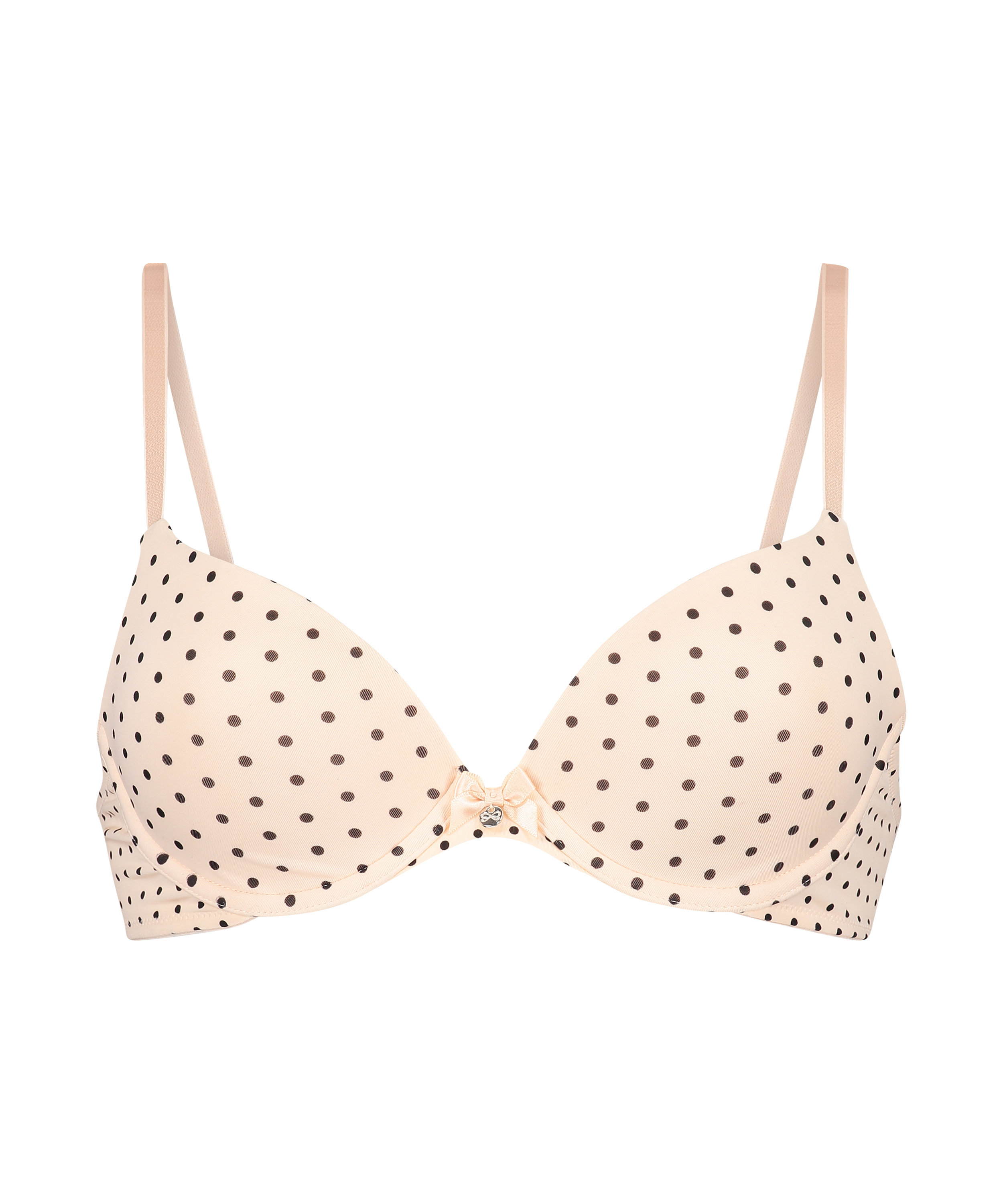 Plunge Padded Underwired Bra, Pink, main