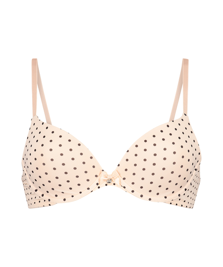 Plunge Padded Underwired Bra, Pink