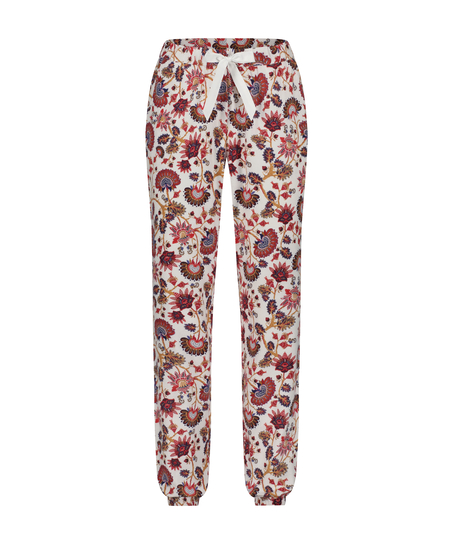 Flannel Pyjama Pants, White