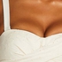 Broderie Padded Bandeau Bikini-Top, White