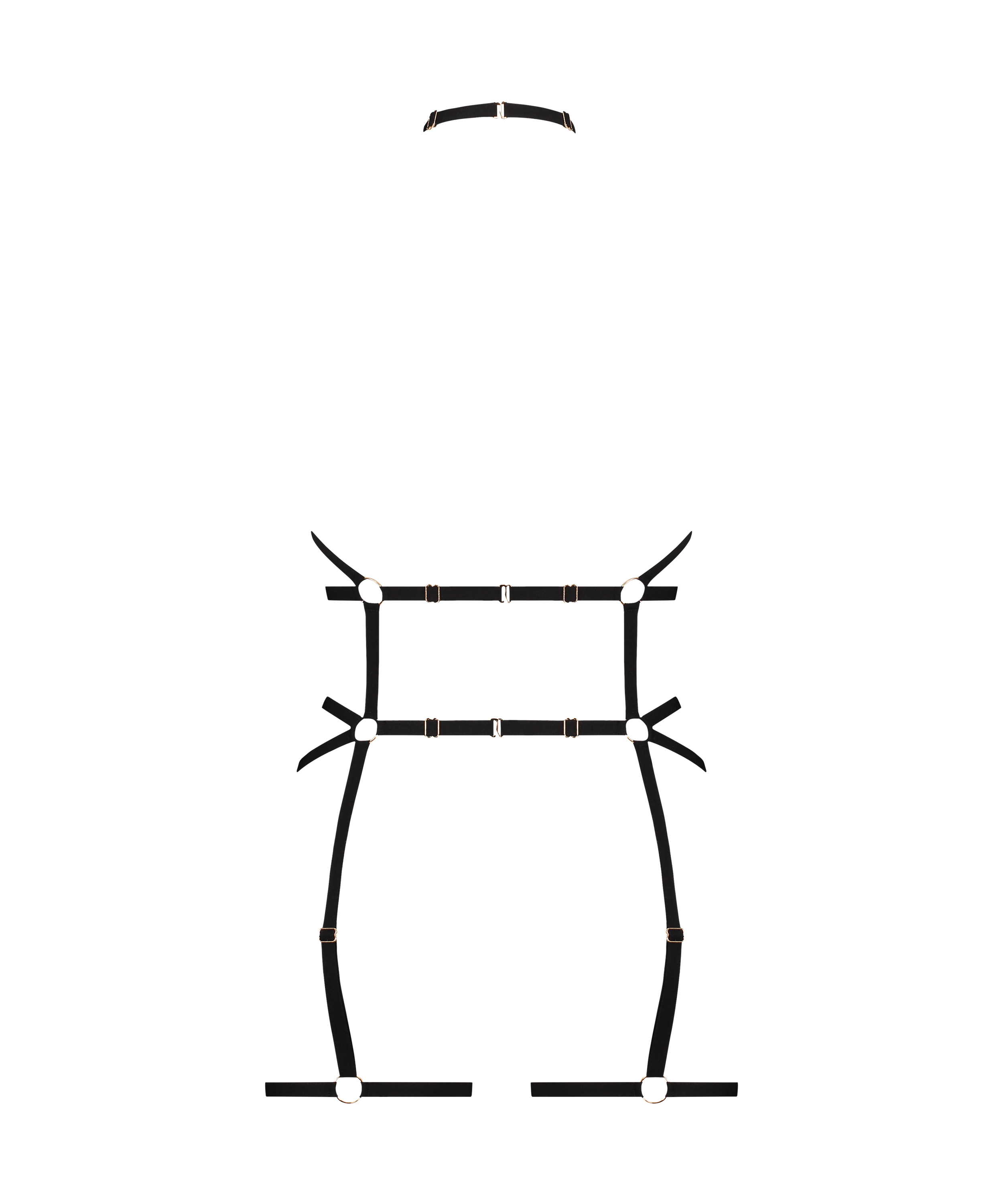 Private Suspender Belt, Black, main