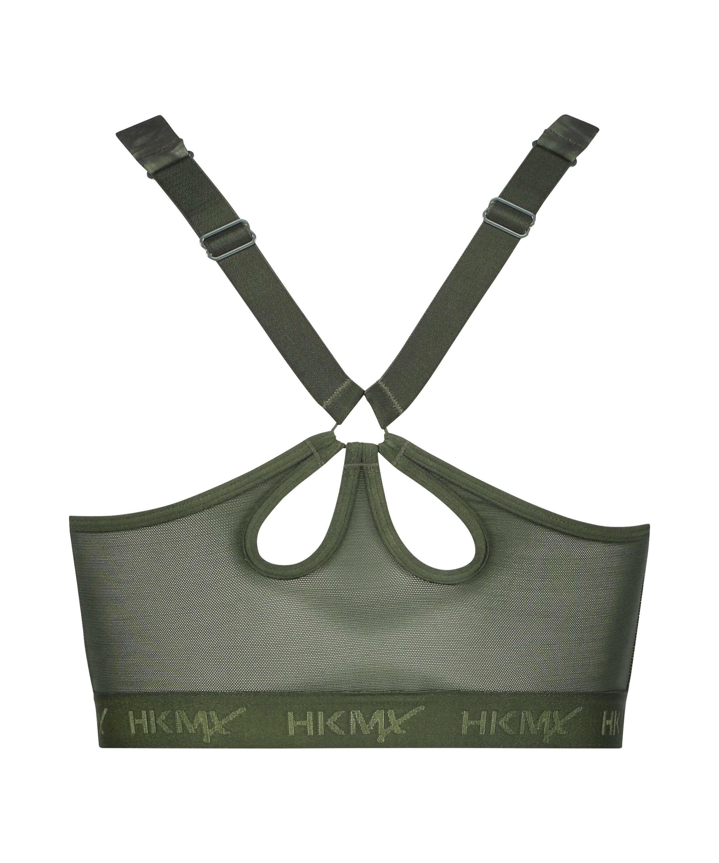 HKMX Sports bra The Pro Level 3, Green, main