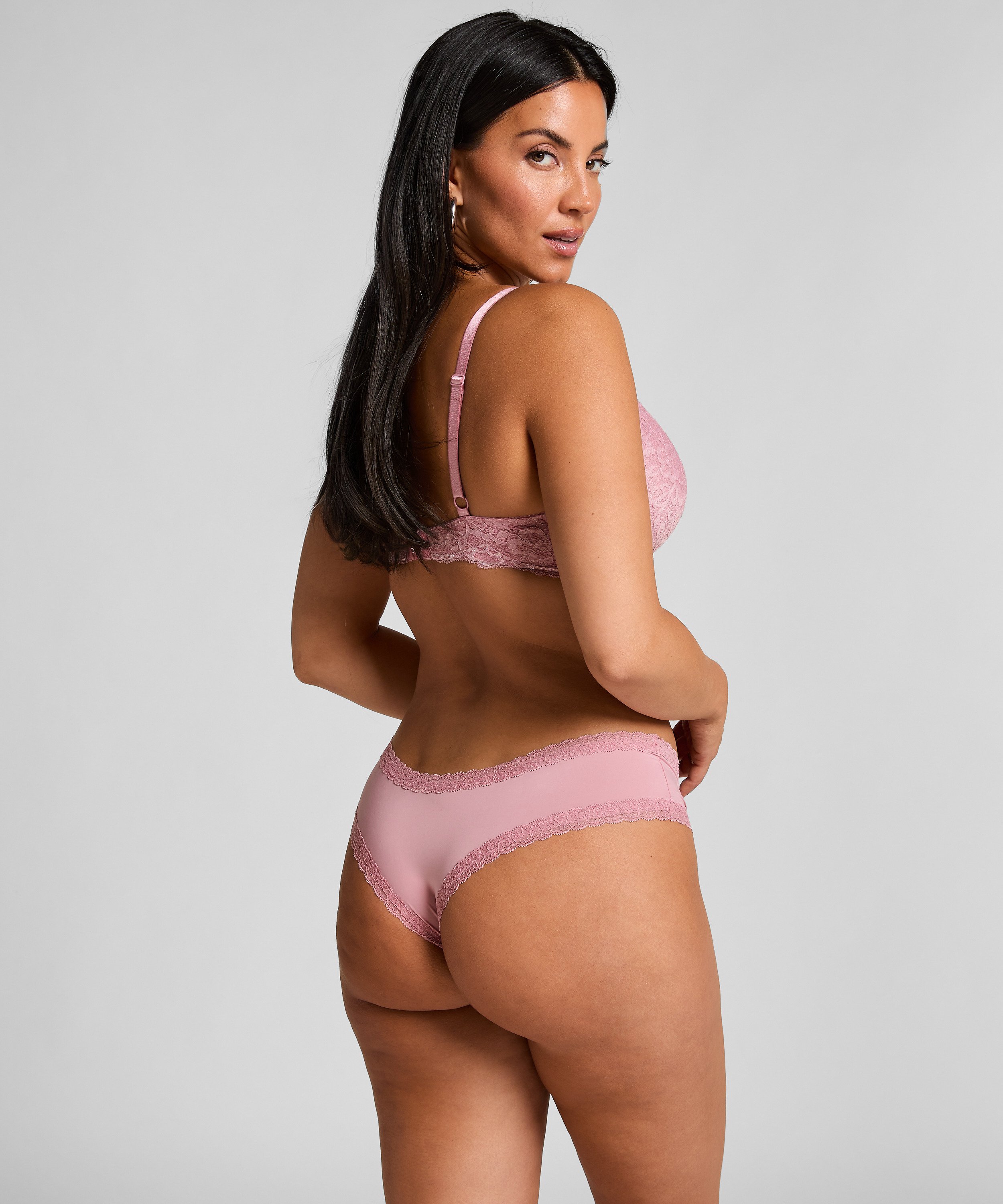 London V-shaped Brazilian, Pink, main